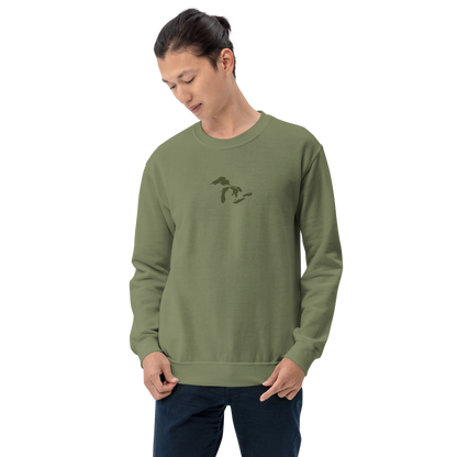 Great Lakes Sweatshirt | Unisex Standard - Army Green Emb.