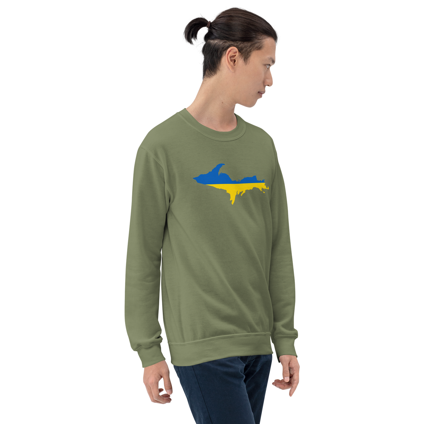 Michigan Upper Peninsula Sweatshirt (w/ UP Ukraine Outline) | Unisex Standard