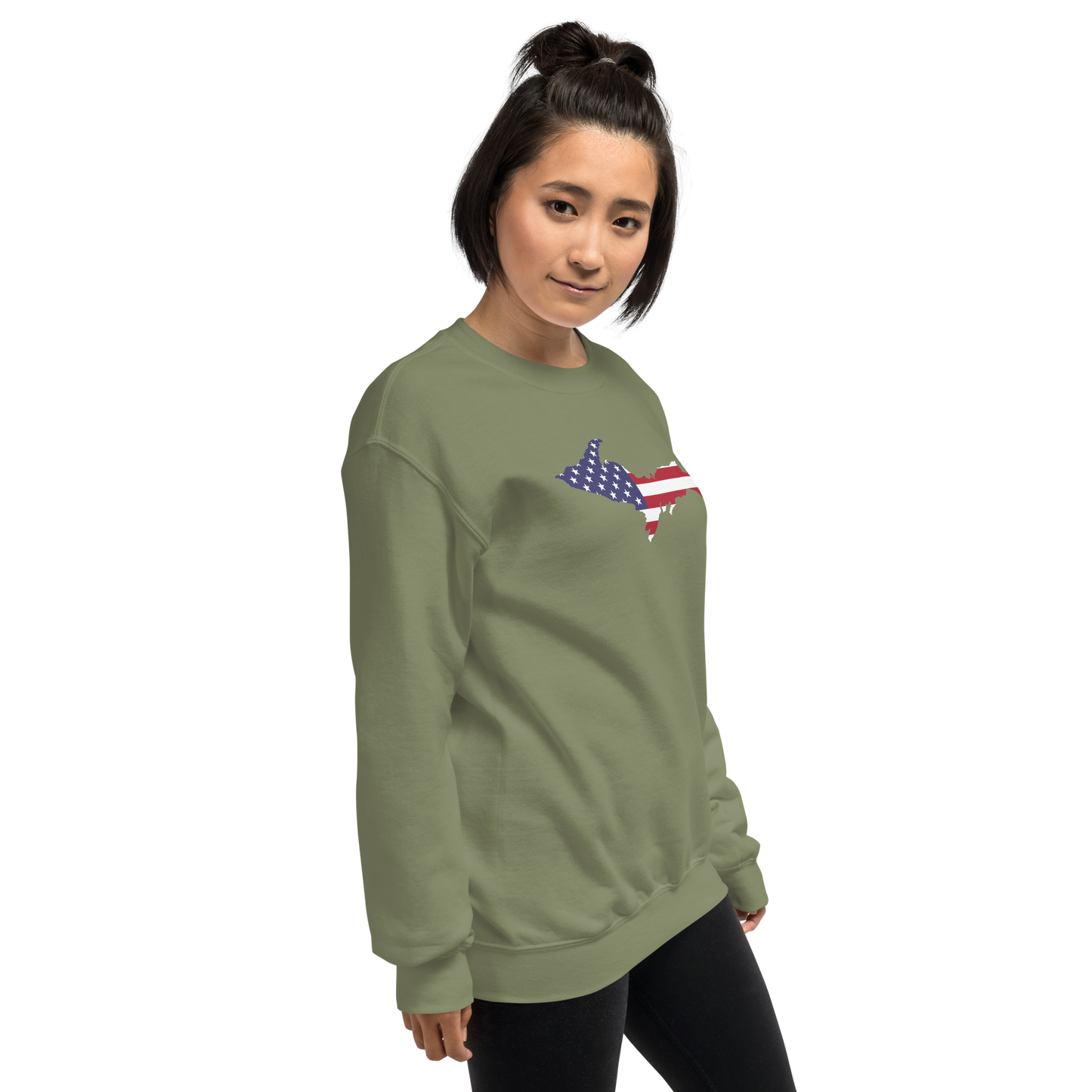 Michigan Upper Peninsula Sweatshirt (w/ UP USA Flag Outline) | Unisex Standard