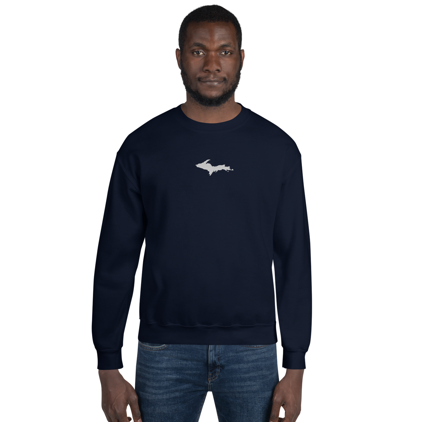 Michigan Upper Peninsula Sweatshirt (w/ Embroidered UP Outline) | Unisex Standard