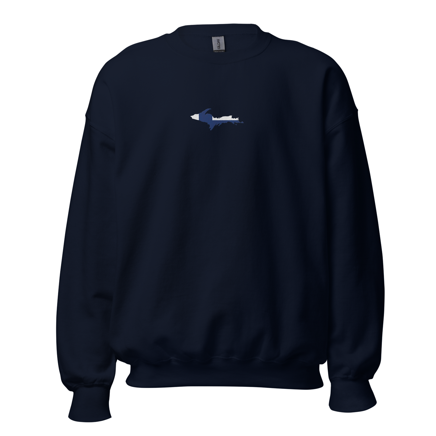 Michigan Upper Peninsula Sweatshirt (w/ Embroidered UP Finland Outline) | Unisex Standard