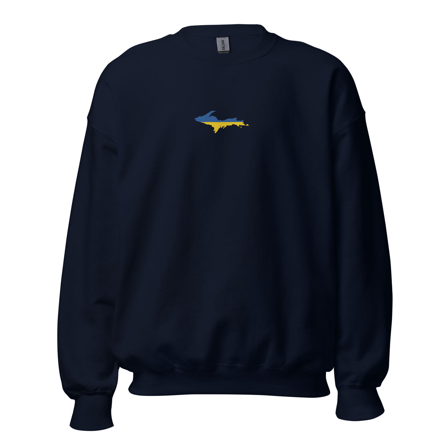 Michigan Upper Peninsula Sweatshirt (w/ Embroidered UP Ukraine Outline) | Unisex Standard