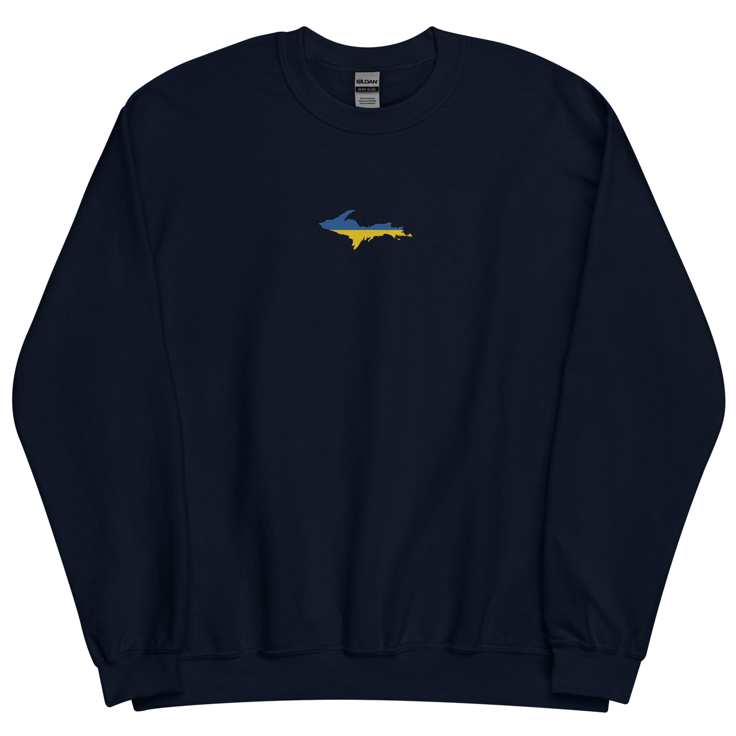 Michigan Upper Peninsula Sweatshirt (w/ Embroidered UP Ukraine Outline) | Unisex Standard