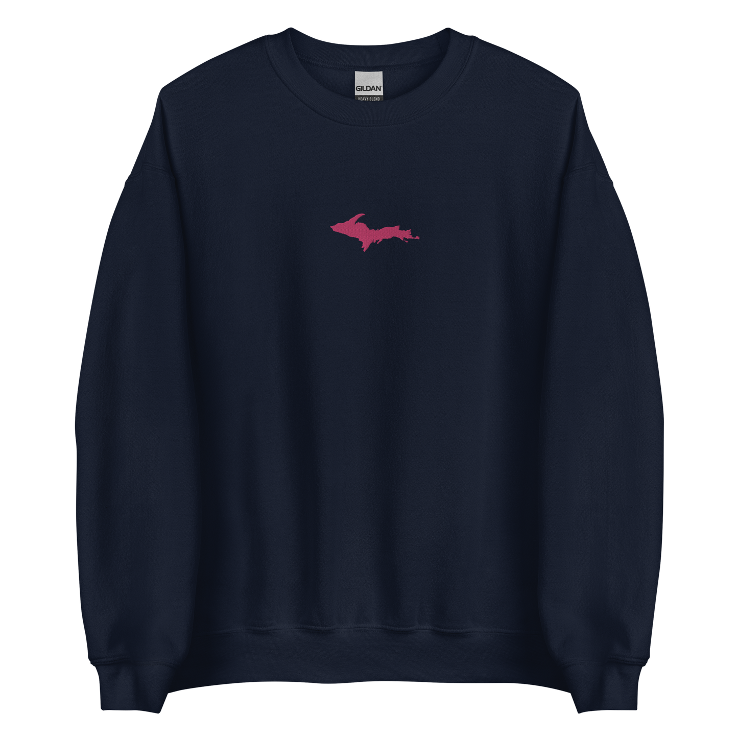 Michigan Upper Peninsula Sweatshirt (w/ Embroidered Pink UP Outline) | Unisex Standard