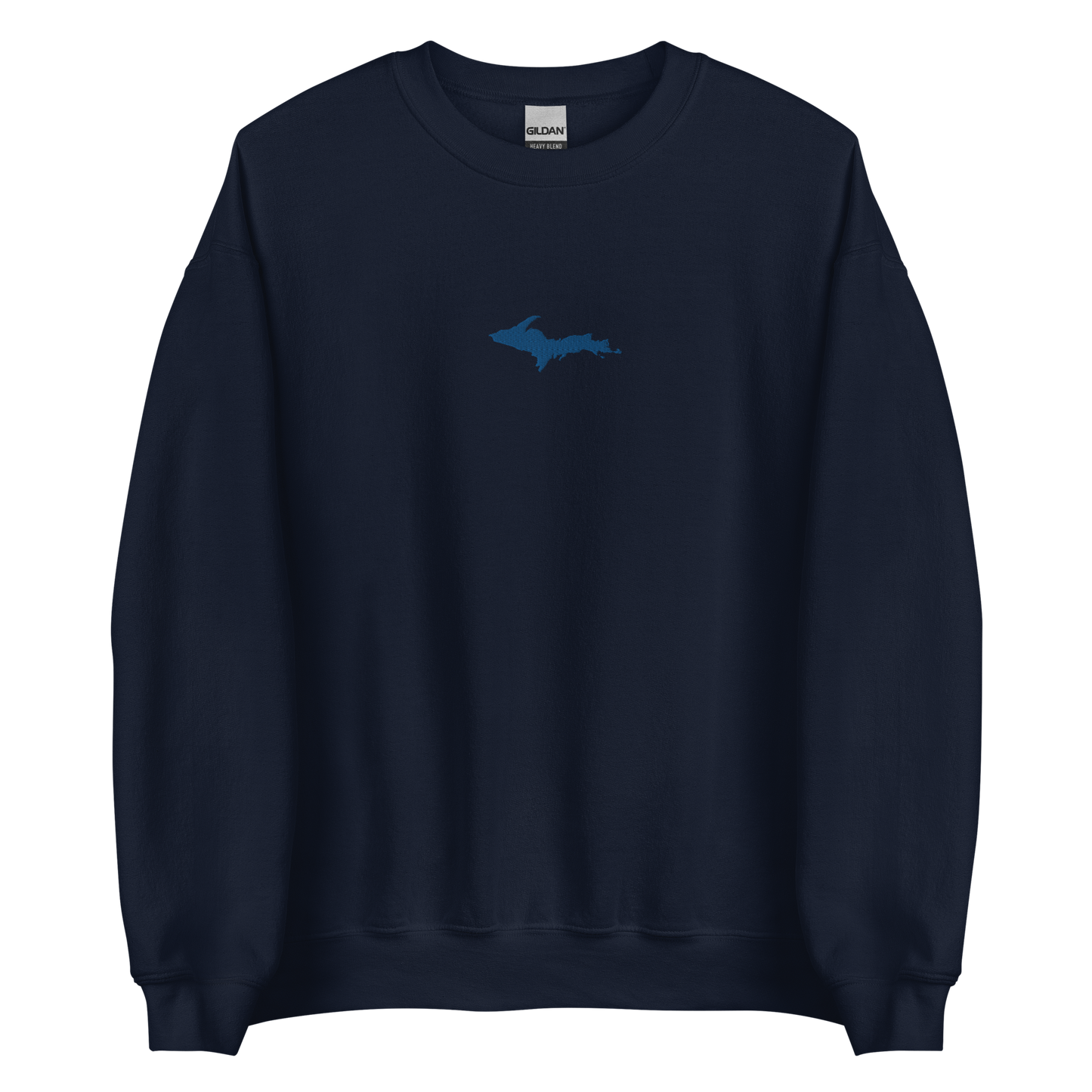 Michigan Upper Peninsula Sweatshirt (w/ Embroidered Azure UP Outline) | Unisex Standard