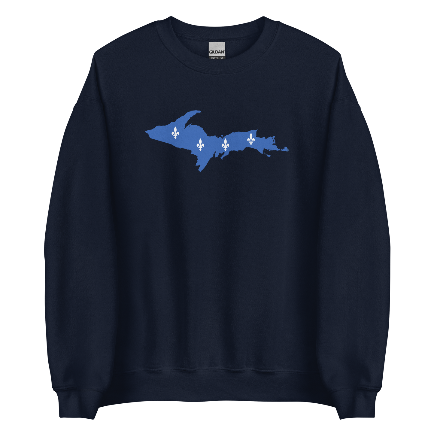 Michigan Upper Peninsula Sweatshirt (w/ UP Quebec Flag Outline) | Unisex Standard