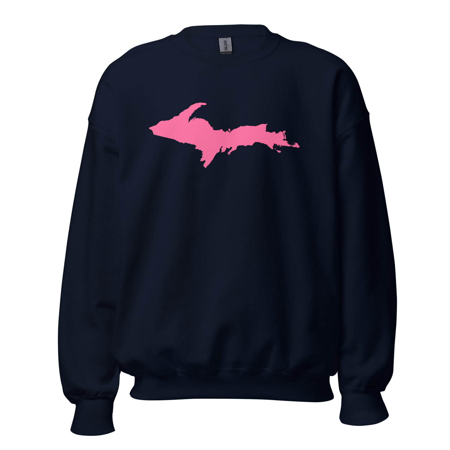 Michigan Upper Peninsula Sweatshirt (w/ Pink UP Outline) | Unisex Standard