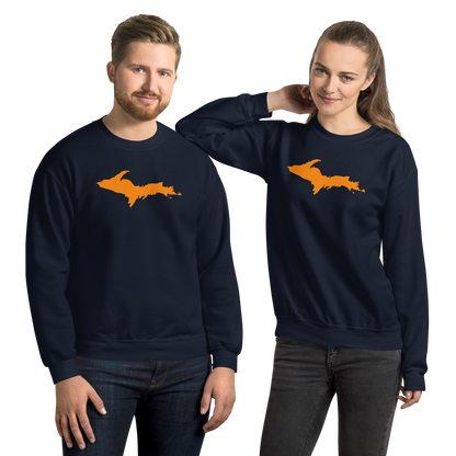 Michigan Upper Peninsula Sweatshirt (w/ Orange UP Outline) | Unisex Standard