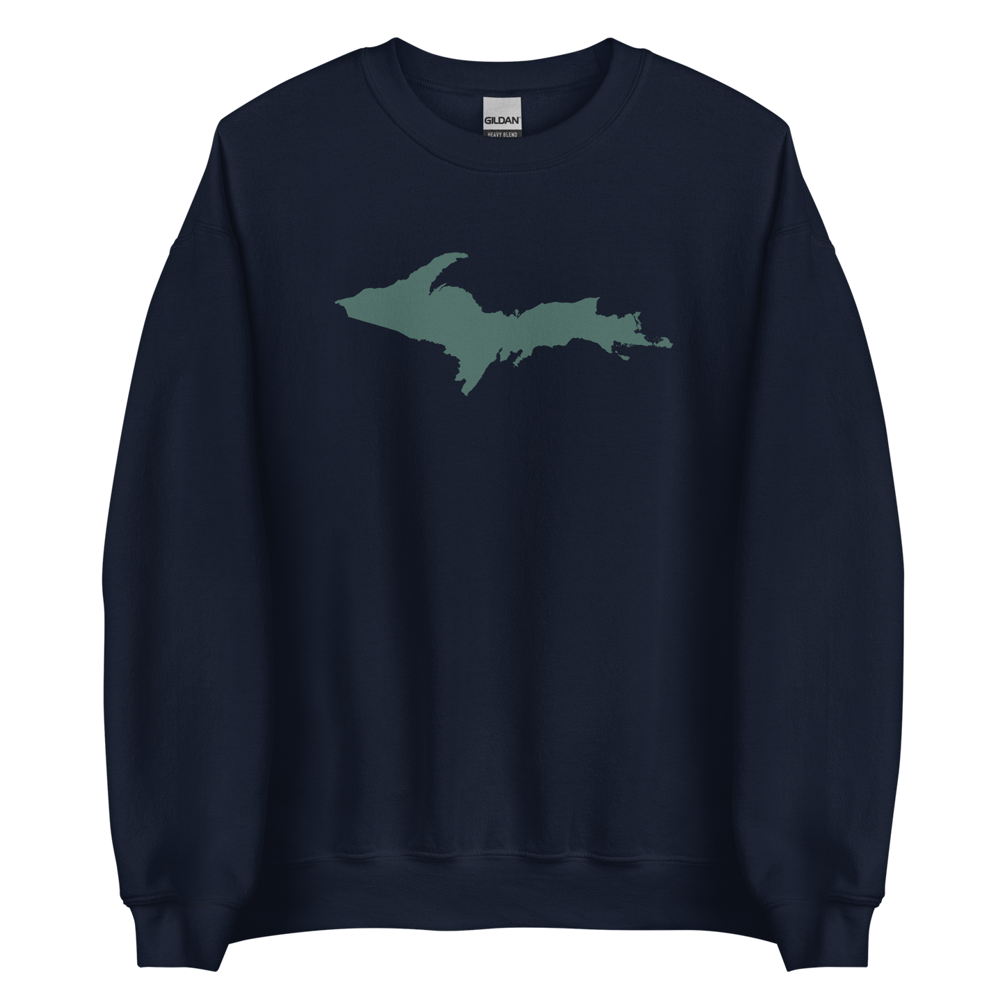 Michigan Upper Peninsula Sweatshirt (w/ Green UP Outline) | Unisex Standard