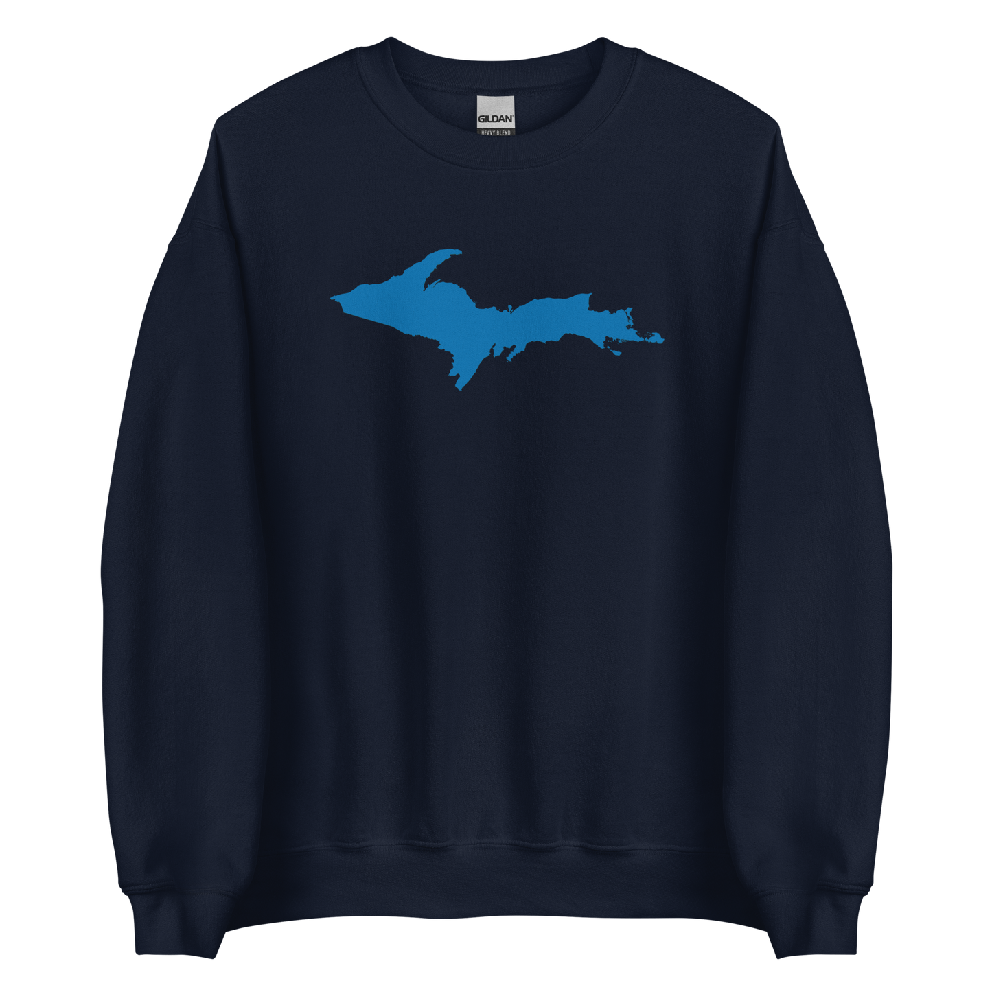 Michigan Upper Peninsula Sweatshirt (w/ Azure UP Outline) | Unisex Standard