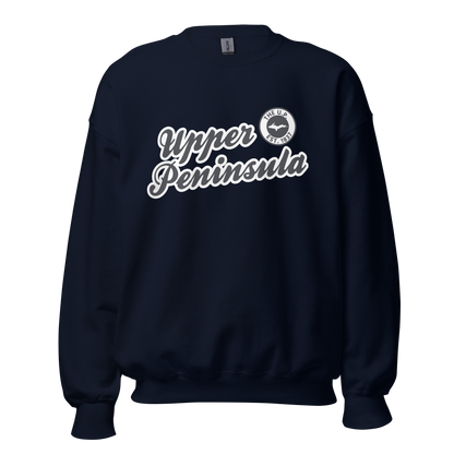 'Upper Peninsula EST. 1837' Sweatshirt (Iron Ore Grey Script Font) | Unisex Standard