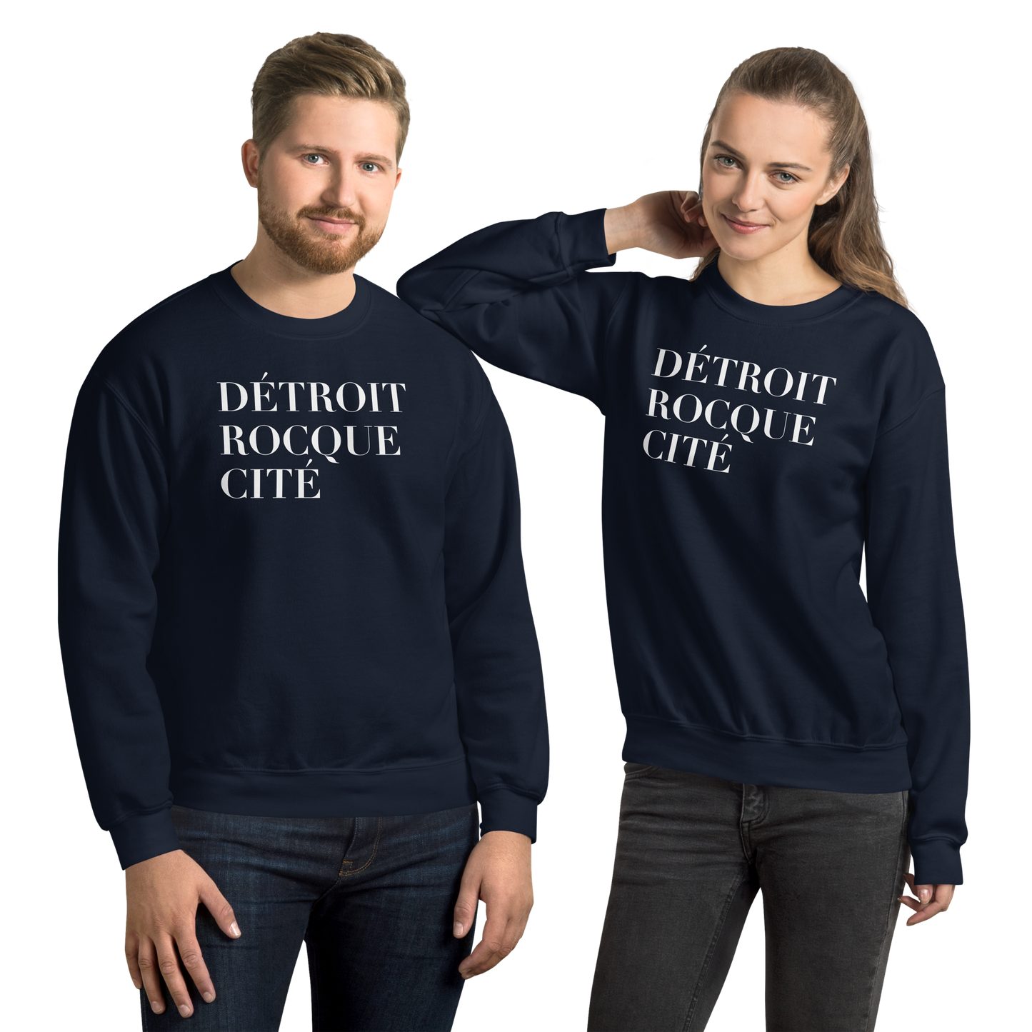 'Détroit Rocque Cité' Sweatshirt | Unisex Standard