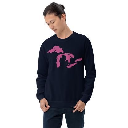 Great Lakes Sweatshirt | Unisex Standard - Apple Blossom Pink