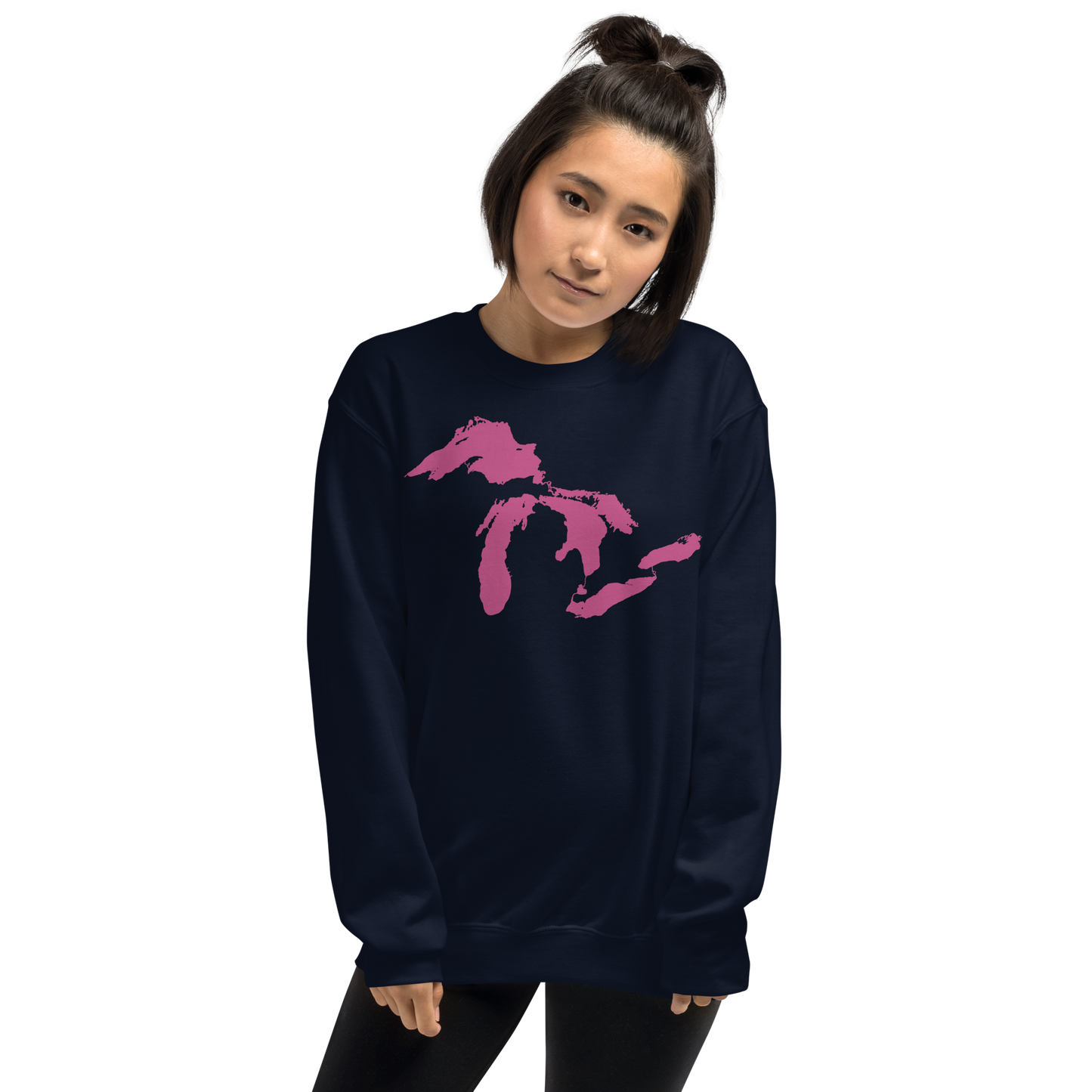 Great Lakes Sweatshirt | Unisex Standard - Apple Blossom Pink