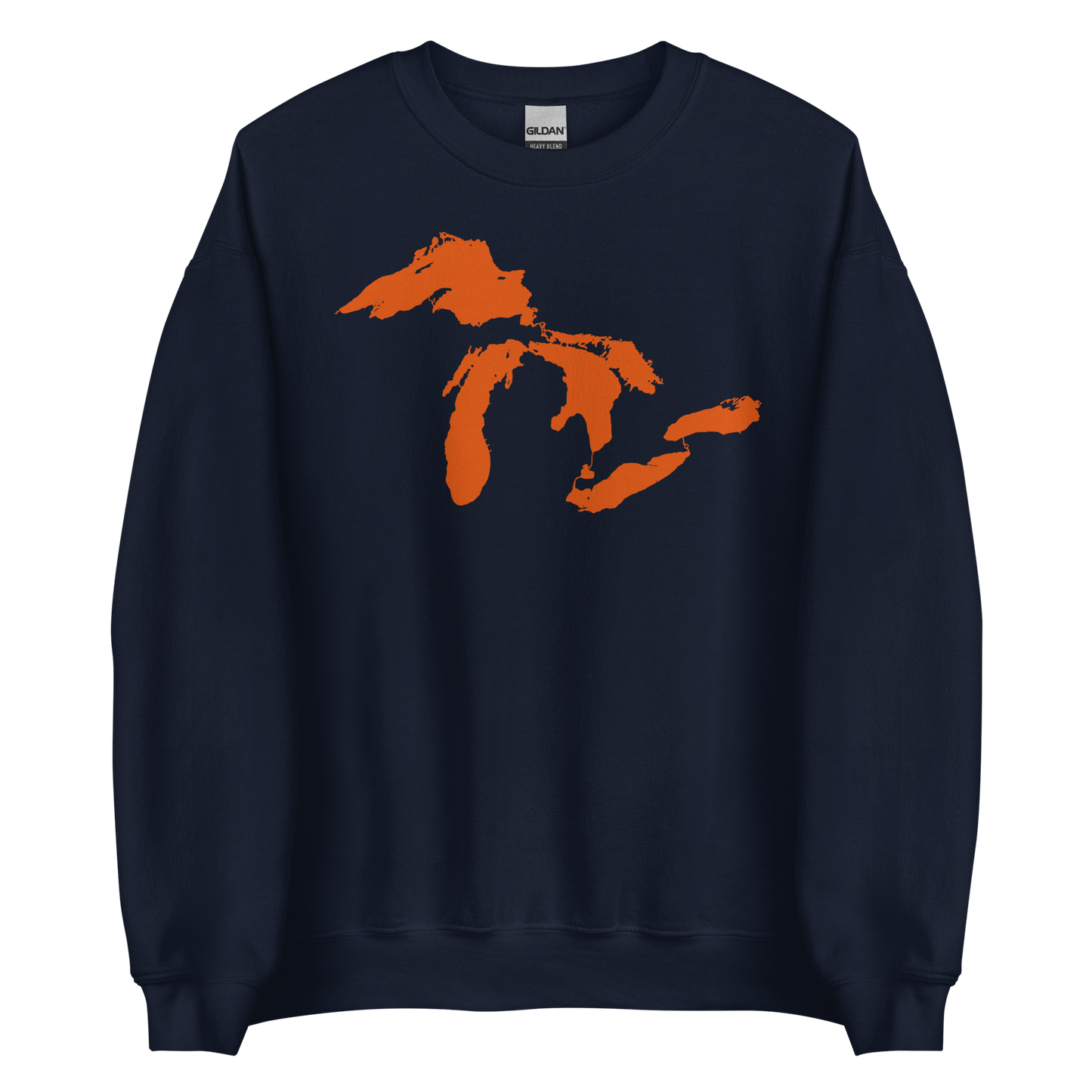 Great Lakes Sweatshirt | Unisex Standard - Maple Leaf Orange