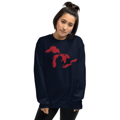 Great Lakes Sweatshirt | Unisex Standard - Thimbleberry Red