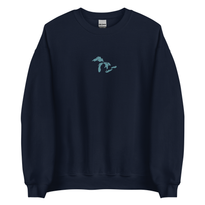 Great Lakes Sweatshirt | Unisex Standard - Huron Blue Emb.