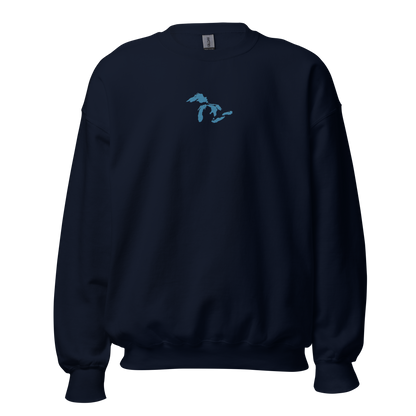 Great Lakes Sweatshirt | Unisex Standard - Traverse Blue Emb.