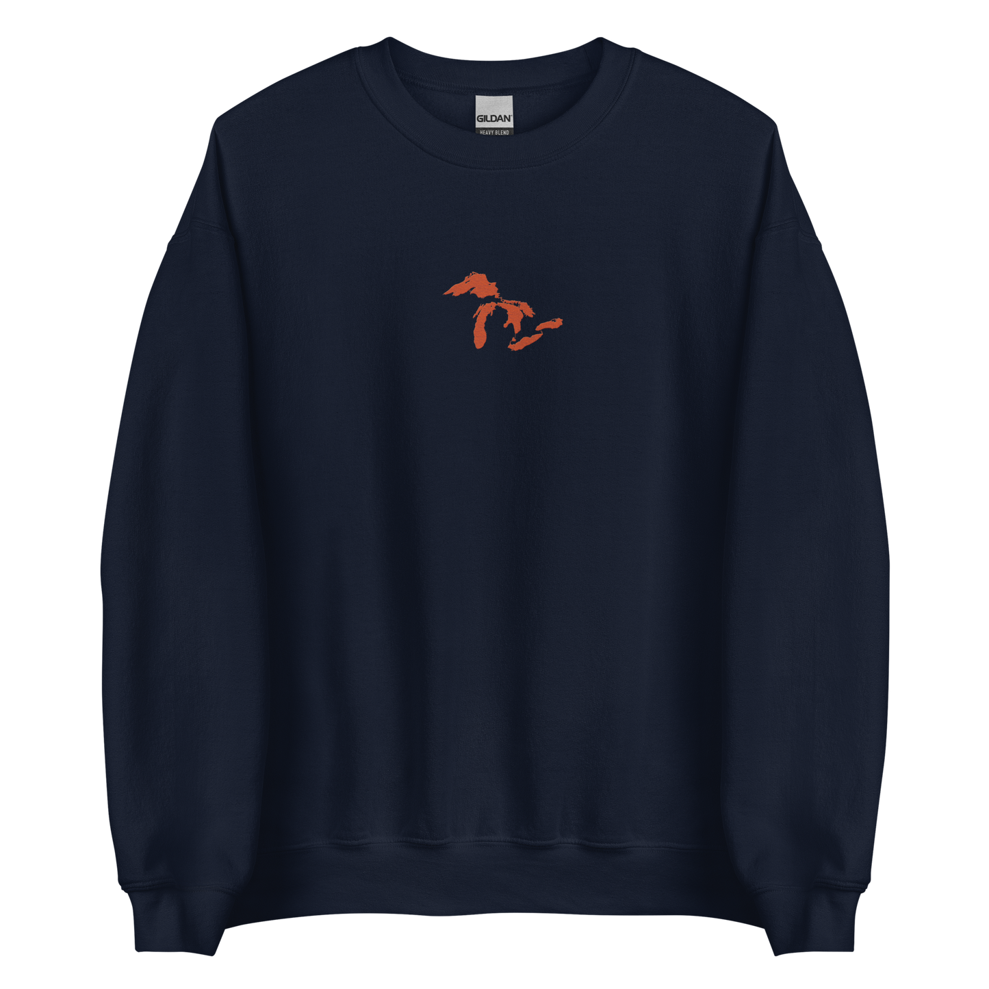 Great Lakes Sweatshirt | Unisex Standard - Maple Leaf Orange Emb.