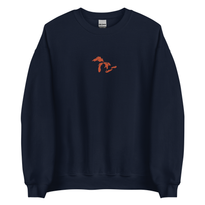 Great Lakes Sweatshirt | Unisex Standard - Maple Leaf Orange Emb.