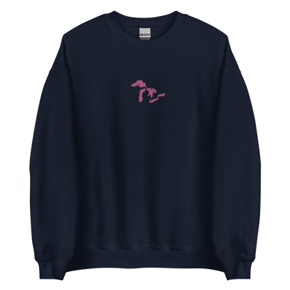 Great Lakes Sweatshirt | Unisex Standard - Apple Blossom Pink Emb.