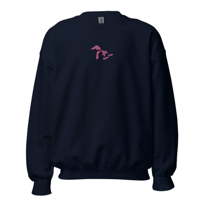 Great Lakes Sweatshirt | Unisex Standard - Apple Blossom Pink Emb.