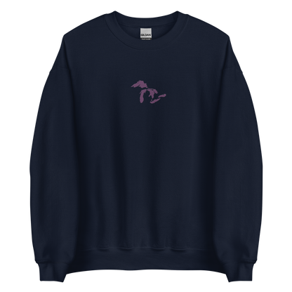 Great Lakes Sweatshirt | Unisex Standard - Plum Emb.