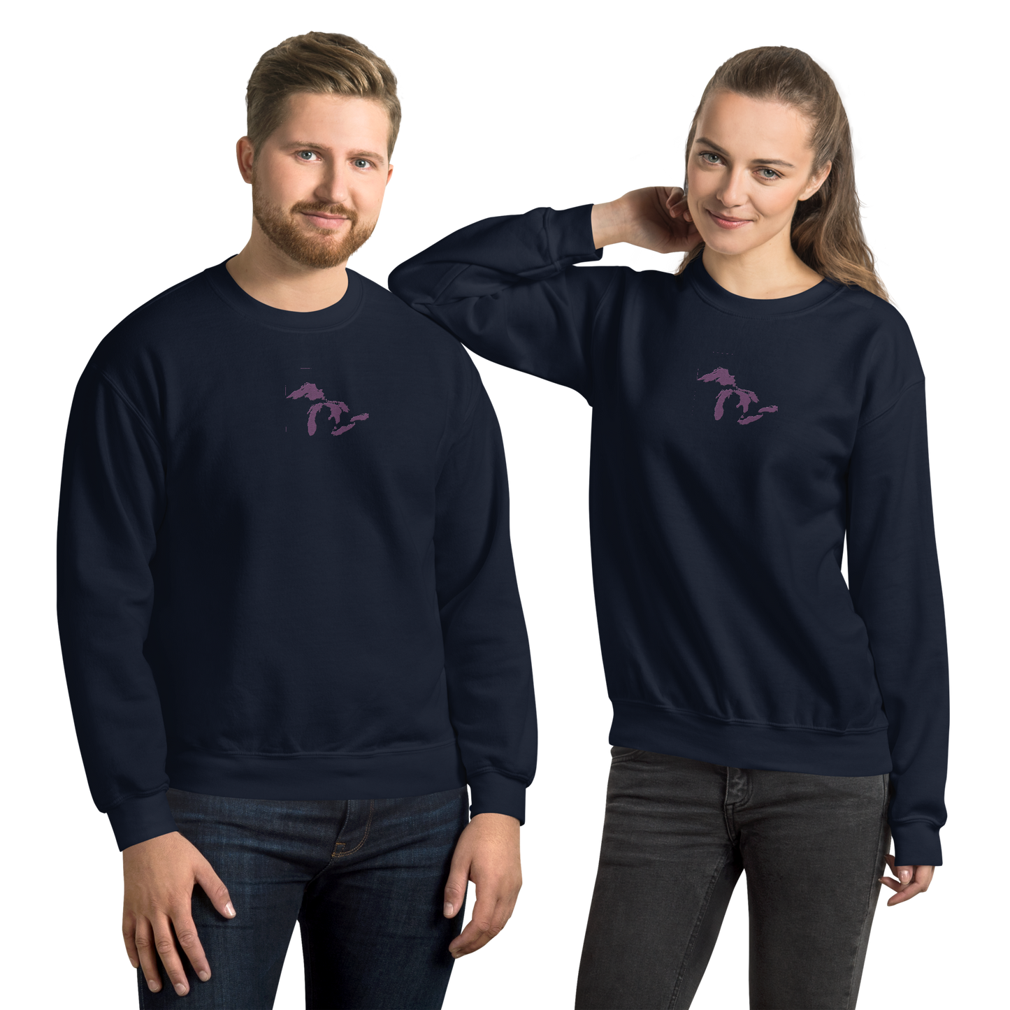 Great Lakes Sweatshirt | Unisex Standard - Plum Emb.