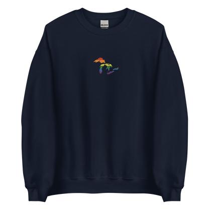 Great Lakes Sweatshirt | Unisex Standard - Rainbow Pride Emb.