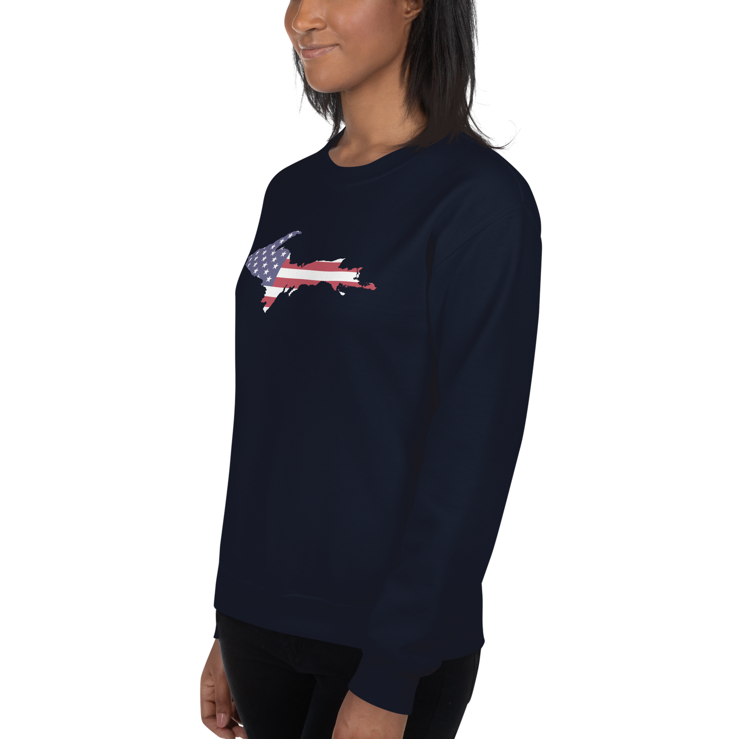 Michigan Upper Peninsula Sweatshirt (w/ UP USA Flag Outline) | Unisex Standard