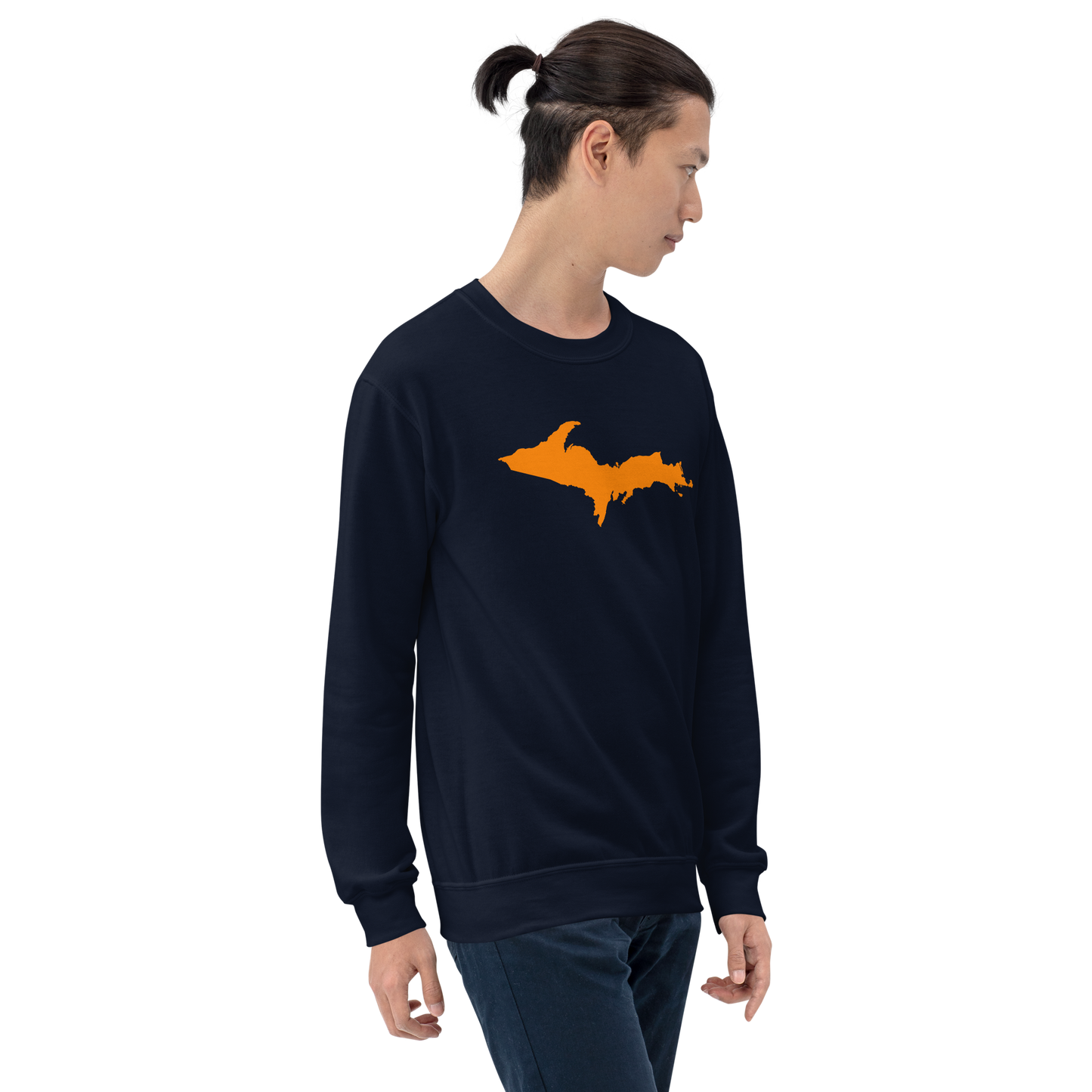 Michigan Upper Peninsula Sweatshirt (w/ Orange UP Outline) | Unisex Standard