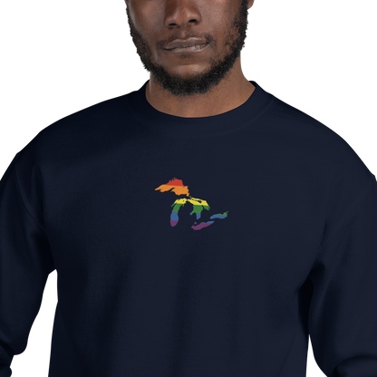 Great Lakes Sweatshirt | Unisex Standard - Rainbow Pride Emb.