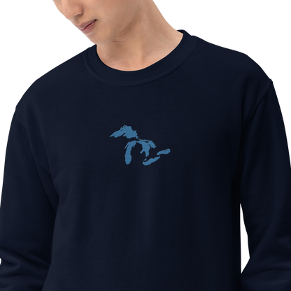 Great Lakes Sweatshirt | Unisex Standard - Superior Blue Emb.