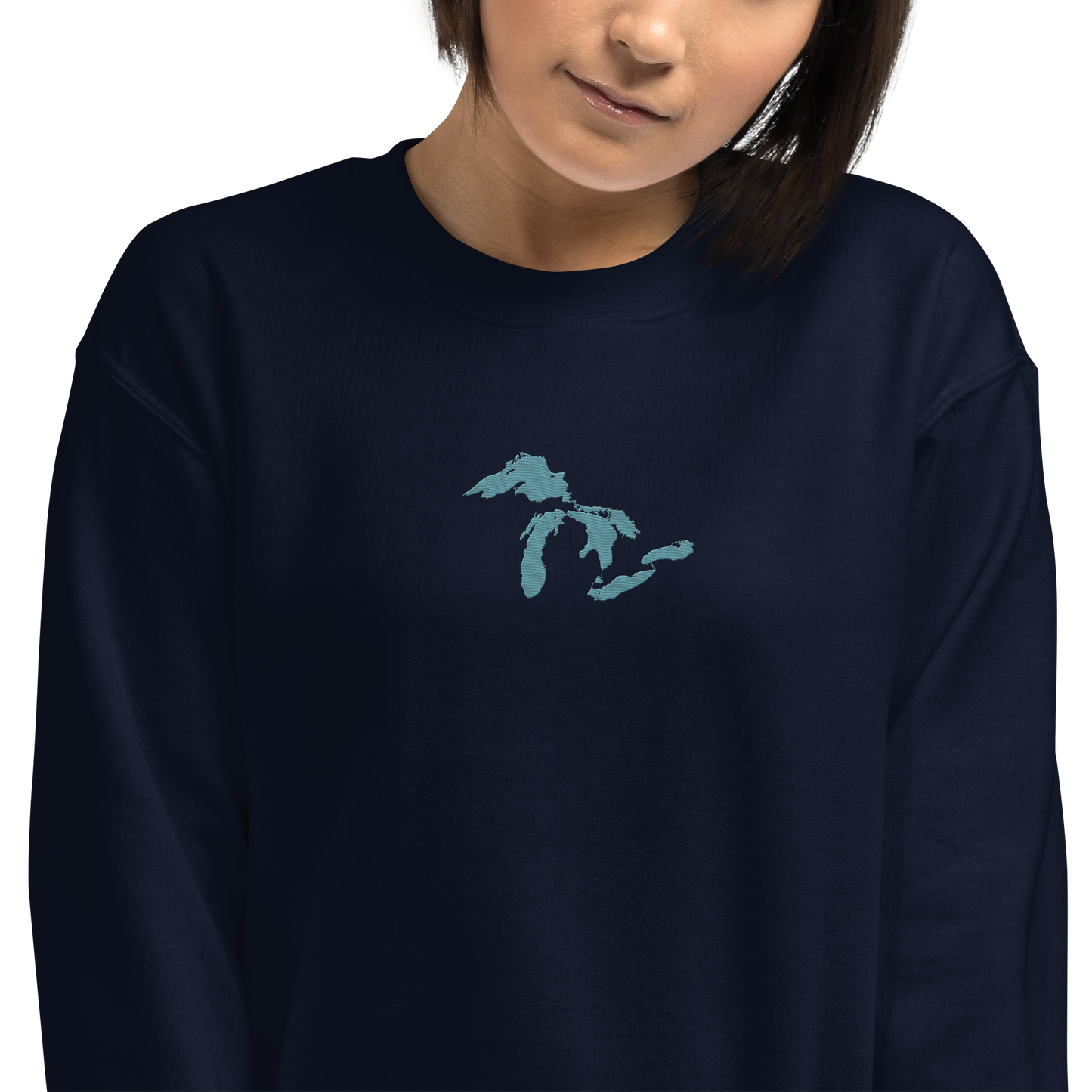 Great Lakes Sweatshirt | Unisex Standard - Huron Blue Emb.