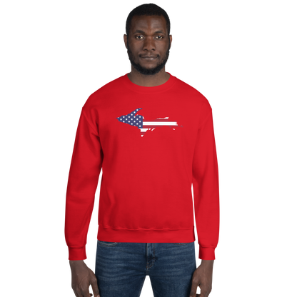 Michigan Upper Peninsula Sweatshirt (w/ UP USA Flag Outline) | Unisex Standard