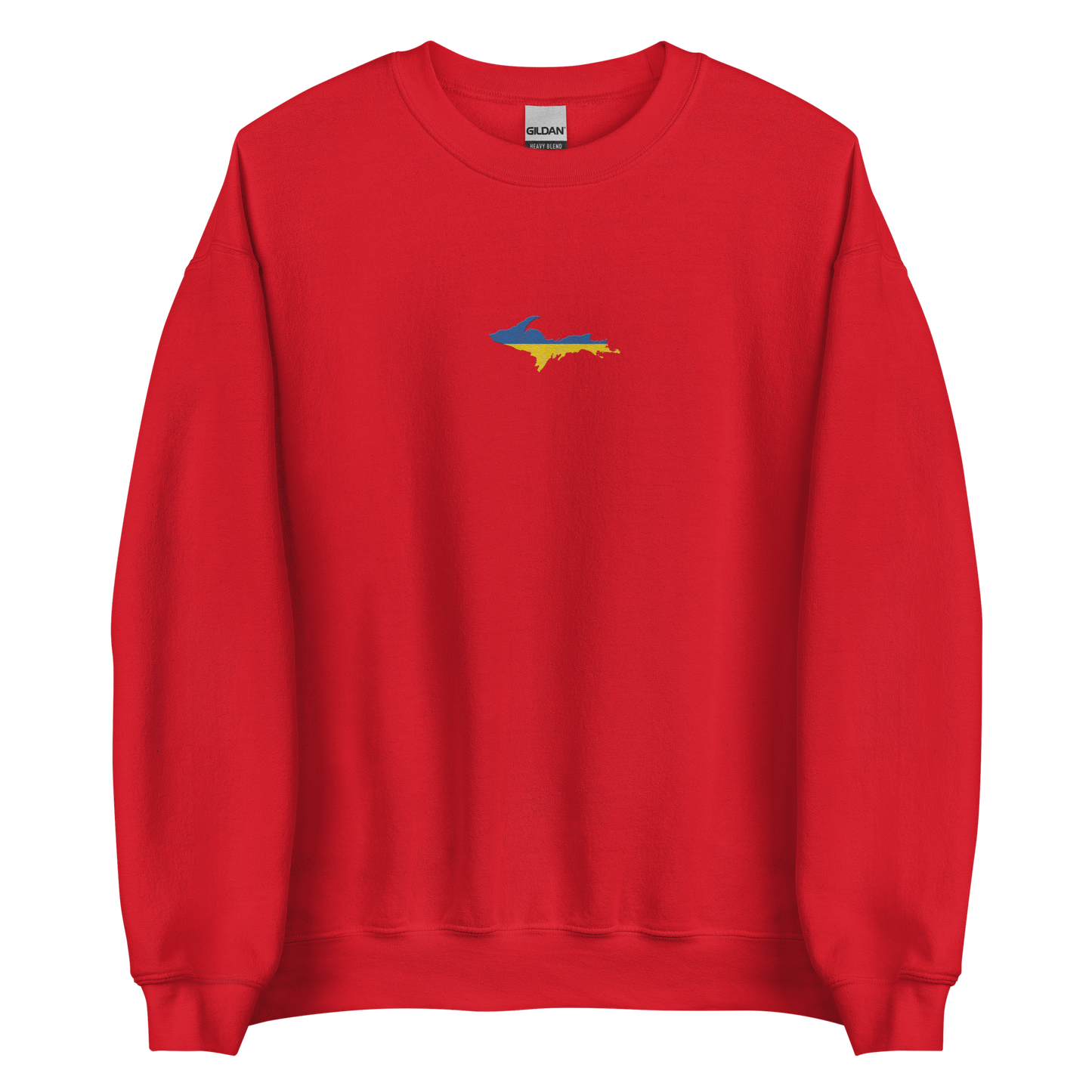 Michigan Upper Peninsula Sweatshirt (w/ Embroidered UP Ukraine Outline) | Unisex Standard