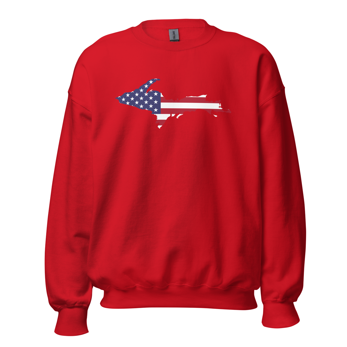 Michigan Upper Peninsula Sweatshirt (w/ UP USA Flag Outline) | Unisex Standard