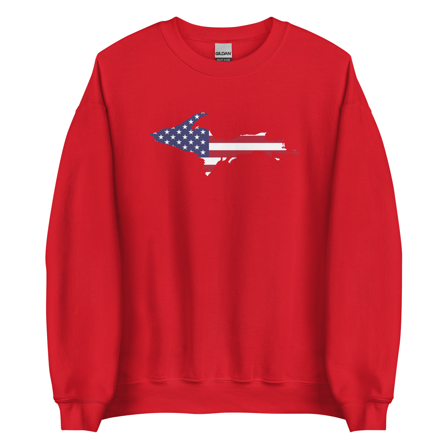 Michigan Upper Peninsula Sweatshirt (w/ UP USA Flag Outline) | Unisex Standard