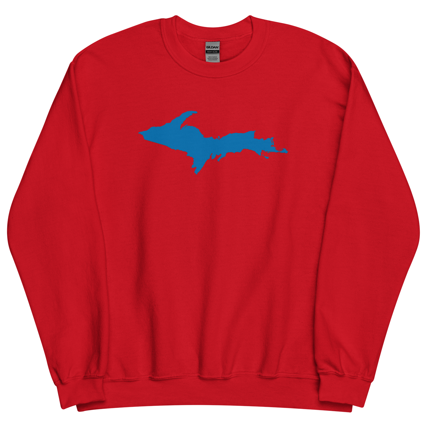 Michigan Upper Peninsula Sweatshirt (w/ Azure UP Outline) | Unisex Standard