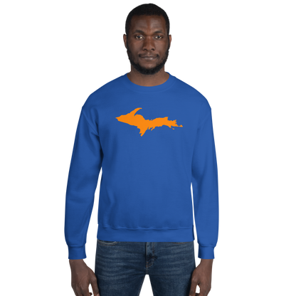Michigan Upper Peninsula Sweatshirt (w/ Orange UP Outline) | Unisex Standard