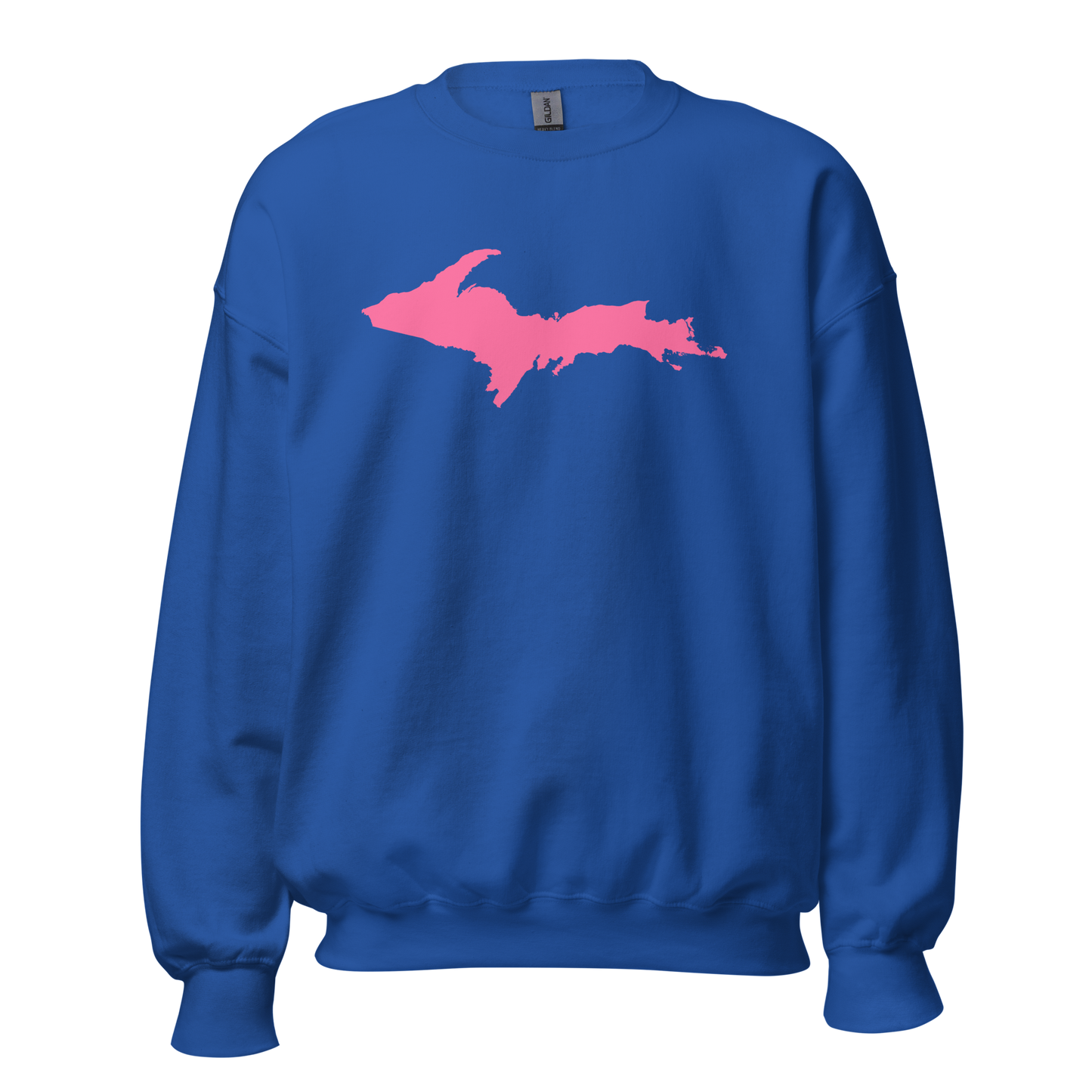 Michigan Upper Peninsula Sweatshirt (w/ Pink UP Outline) | Unisex Standard