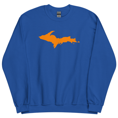 Michigan Upper Peninsula Sweatshirt (w/ Orange UP Outline) | Unisex Standard