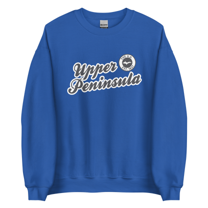 'Upper Peninsula EST. 1837' Sweatshirt (Iron Ore Grey Script Font) | Unisex Standard