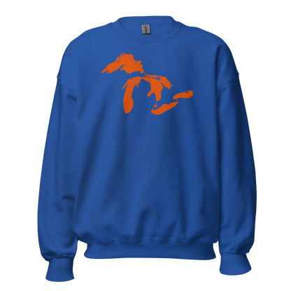 Great Lakes Sweatshirt | Unisex Standard - Maple Leaf Orange