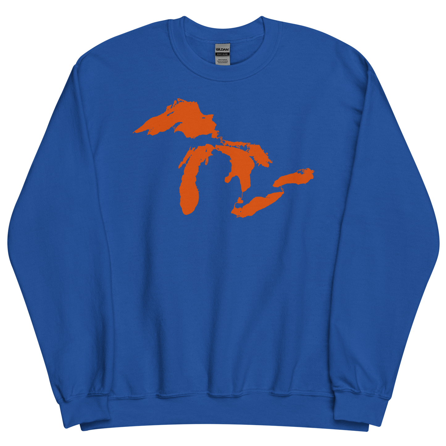 Great Lakes Sweatshirt | Unisex Standard - Maple Leaf Orange