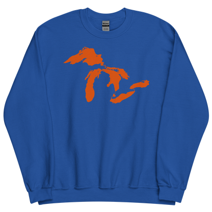 Great Lakes Sweatshirt | Unisex Standard - Maple Leaf Orange