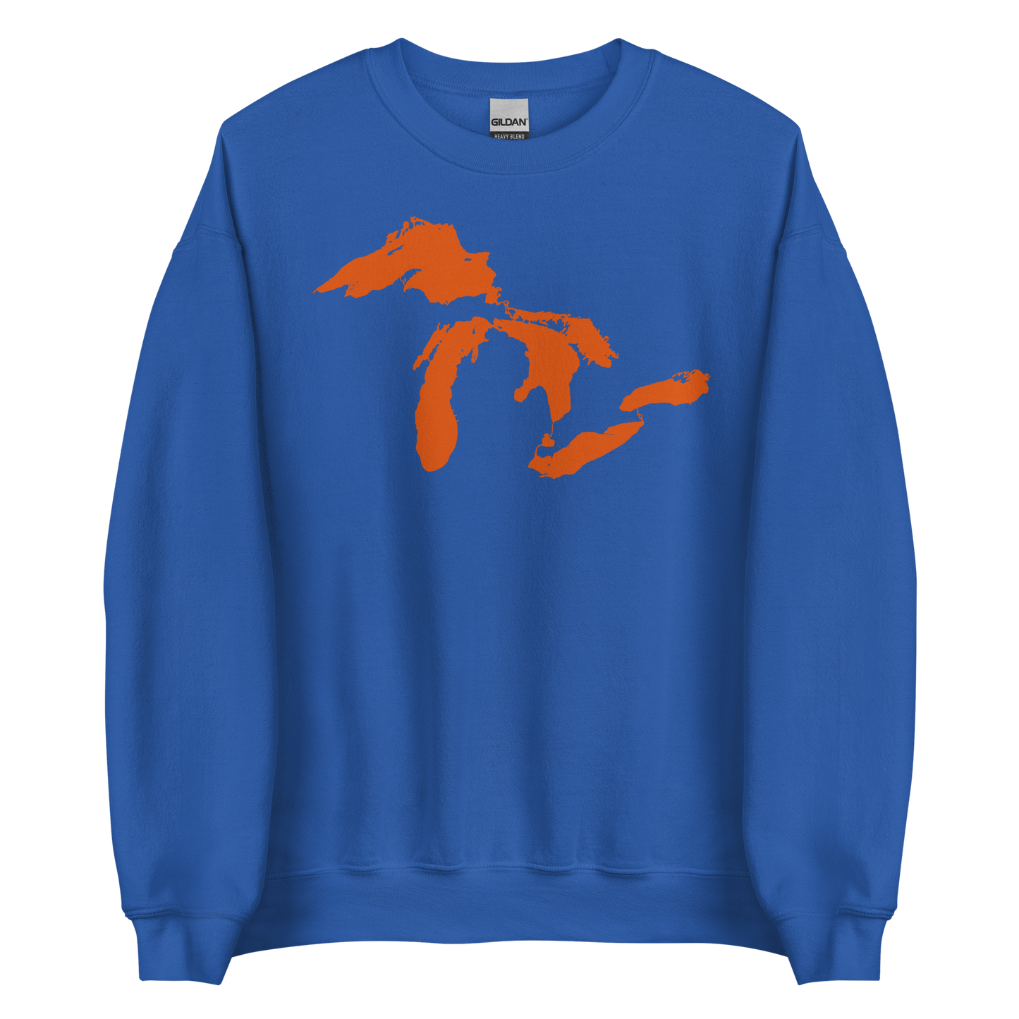 Great Lakes Sweatshirt | Unisex Standard - Maple Leaf Orange