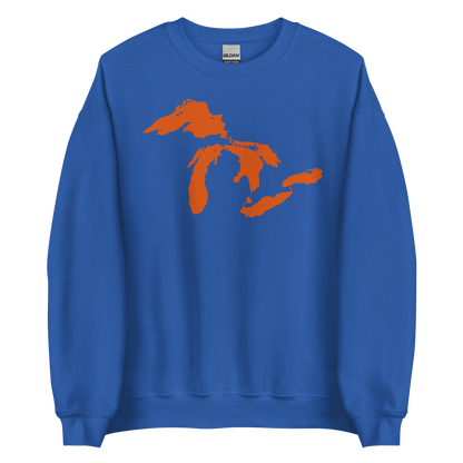 Great Lakes Sweatshirt | Unisex Standard - Maple Leaf Orange