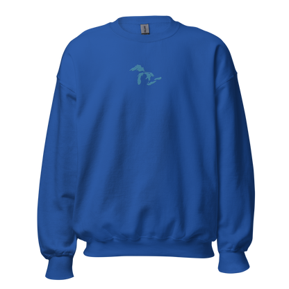 Great Lakes Sweatshirt | Unisex Standard - Traverse Blue Emb.