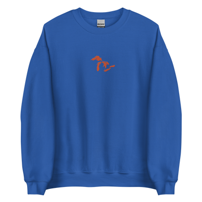 Great Lakes Sweatshirt | Unisex Standard - Maple Leaf Orange Emb.